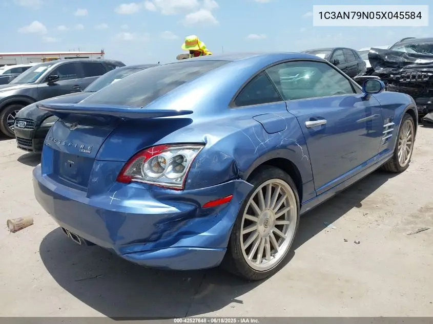 2005 Chrysler Crossfire Srt-6 VIN: 1C3AN79N05X045584 Lot: 42527648