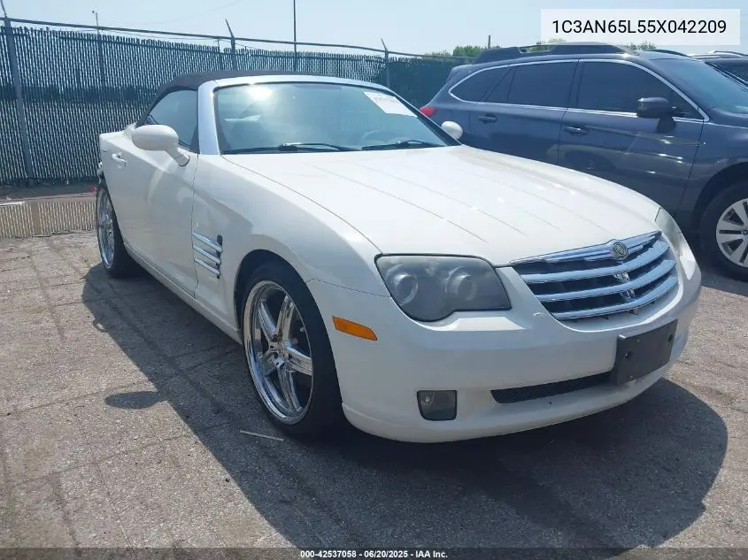 2005 Chrysler Crossfire Limited VIN: 1C3AN65L55X042209 Lot: 42537058