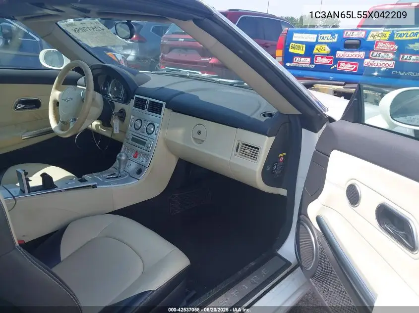 2005 Chrysler Crossfire Limited VIN: 1C3AN65L55X042209 Lot: 42537058