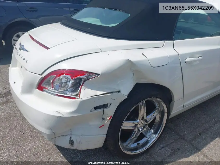 2005 Chrysler Crossfire Limited VIN: 1C3AN65L55X042209 Lot: 42537058