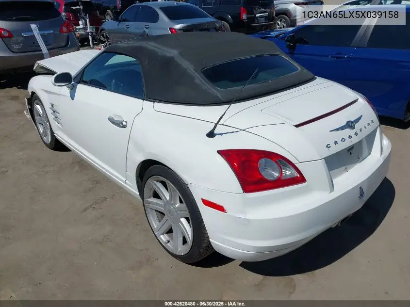 2005 Chrysler Crossfire Limited VIN: 1C3AN65LX5X039158 Lot: 42620480