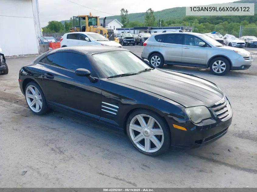2006 Chrysler Crossfire VIN: 1C3AN59L66X066122 Lot: 42292381