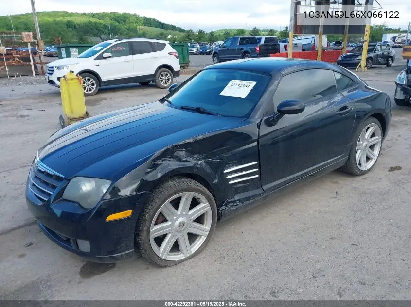 2006 Chrysler Crossfire VIN: 1C3AN59L66X066122 Lot: 42292381