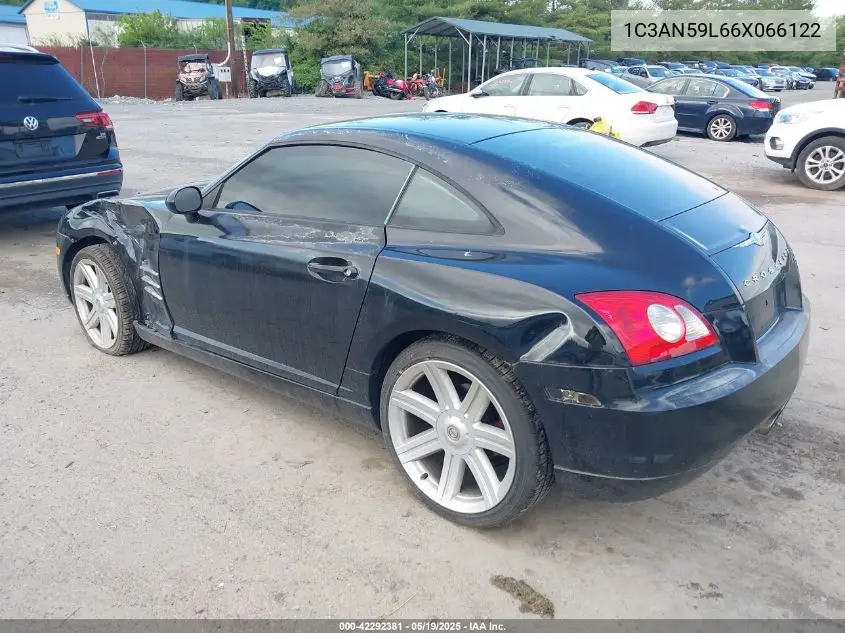 2006 Chrysler Crossfire VIN: 1C3AN59L66X066122 Lot: 42292381