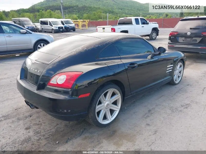 2006 Chrysler Crossfire VIN: 1C3AN59L66X066122 Lot: 42292381
