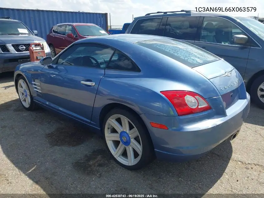 2006 Chrysler Crossfire Limited VIN: 1C3AN69L66X063579 Lot: 42538743
