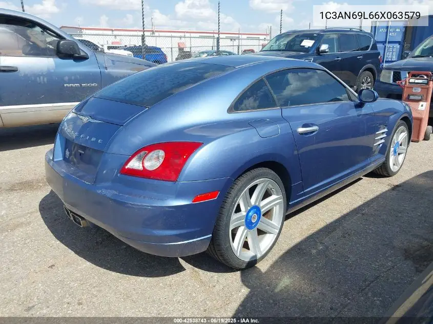 2006 Chrysler Crossfire Limited VIN: 1C3AN69L66X063579 Lot: 42538743