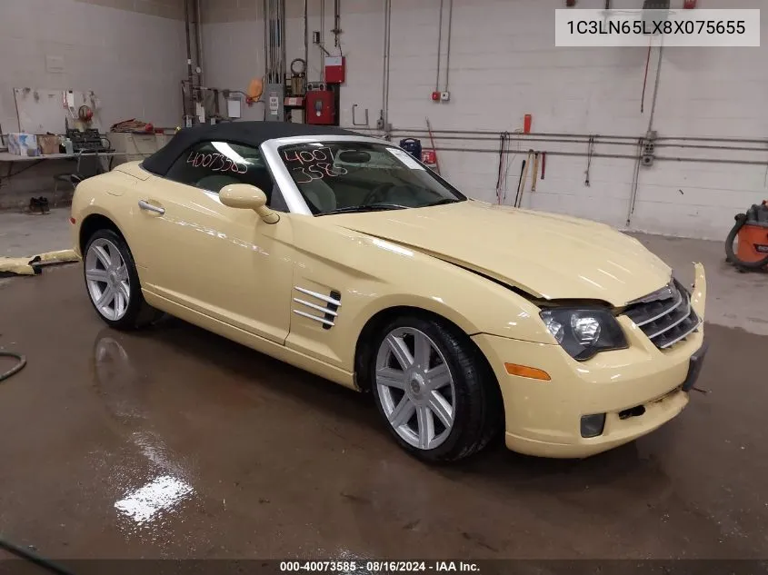 2008 Chrysler Crossfire Limited VIN: 1C3LN65LX8X075655 Lot: 40073585
