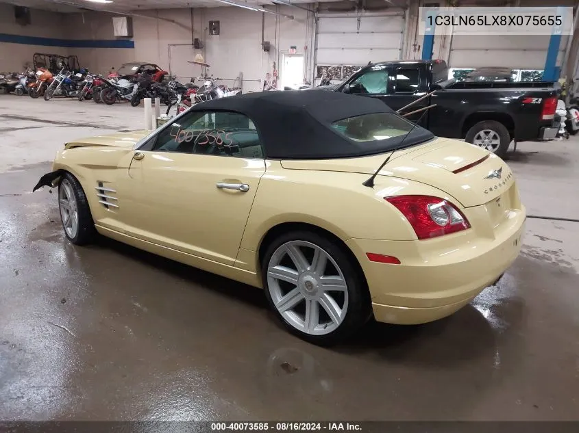 2008 Chrysler Crossfire Limited VIN: 1C3LN65LX8X075655 Lot: 40073585