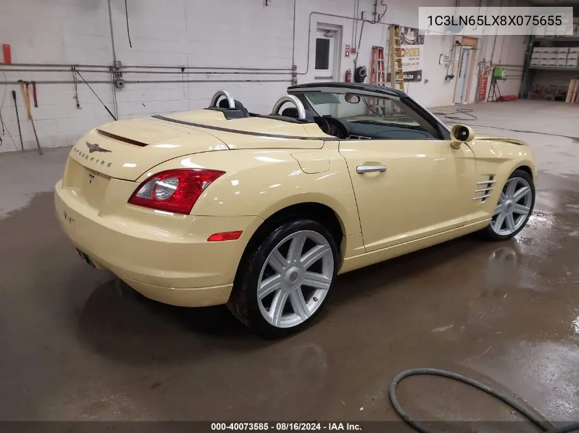 2008 Chrysler Crossfire Limited VIN: 1C3LN65LX8X075655 Lot: 40073585