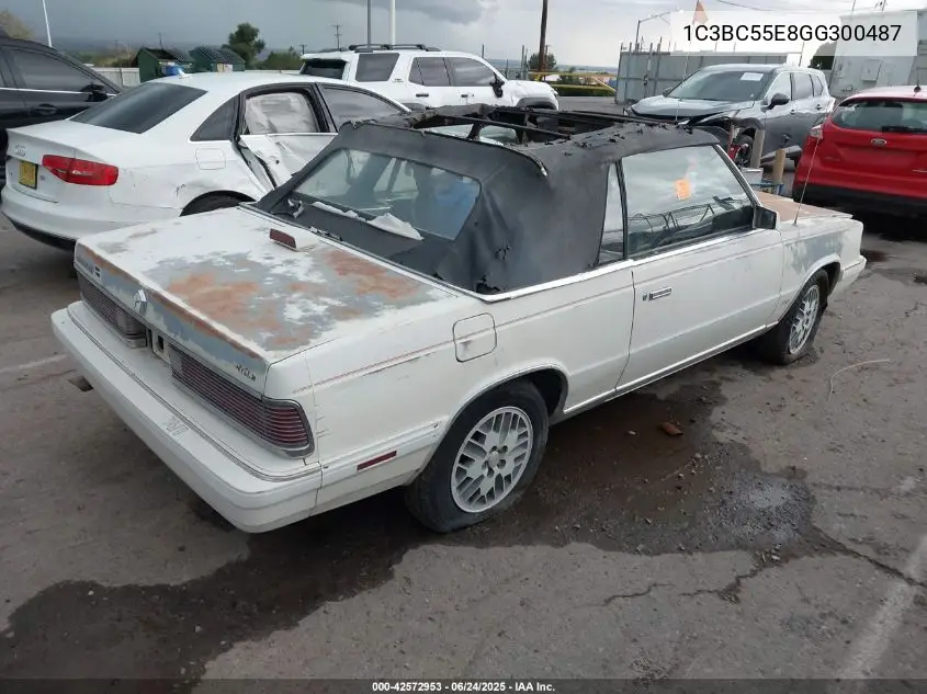 1986 Chrysler Lebaron VIN: 1C3BC55E8GG300487 Lot: 42572953