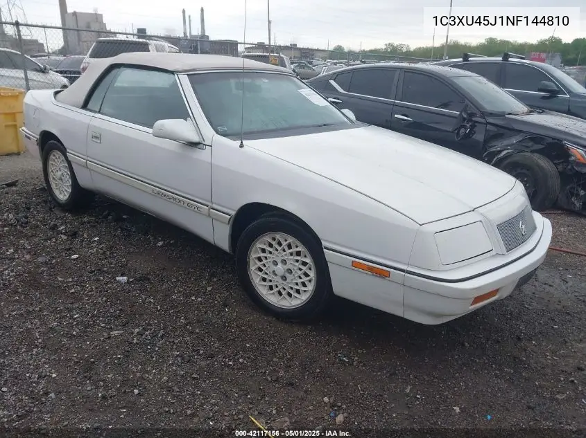 1992 Chrysler Lebaron VIN: 1C3XU45J1NF144810 Lot: 42117156