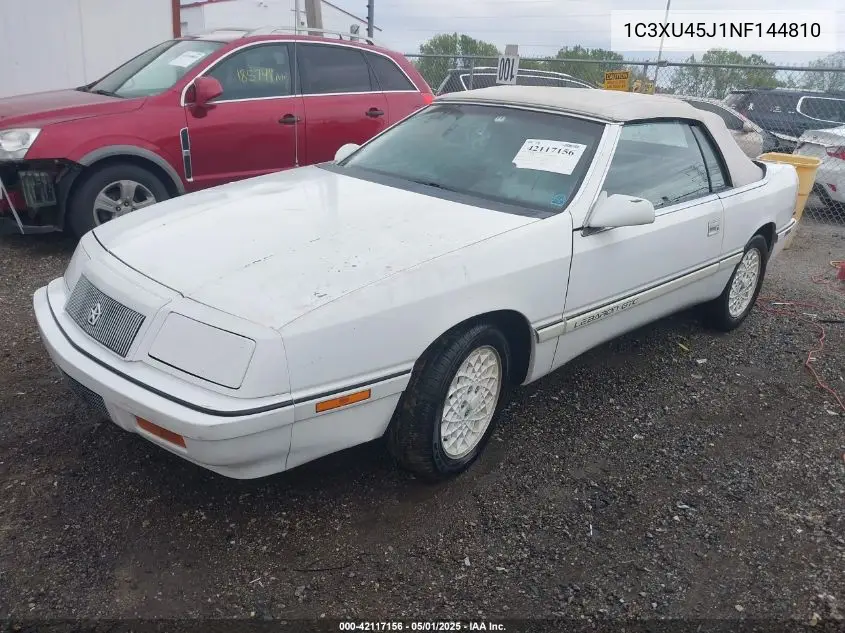 1992 Chrysler Lebaron VIN: 1C3XU45J1NF144810 Lot: 42117156