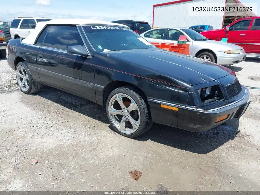 1992 Chrysler Lebaron VIN: 1C3XU4533NF216379 Lot: 42521174