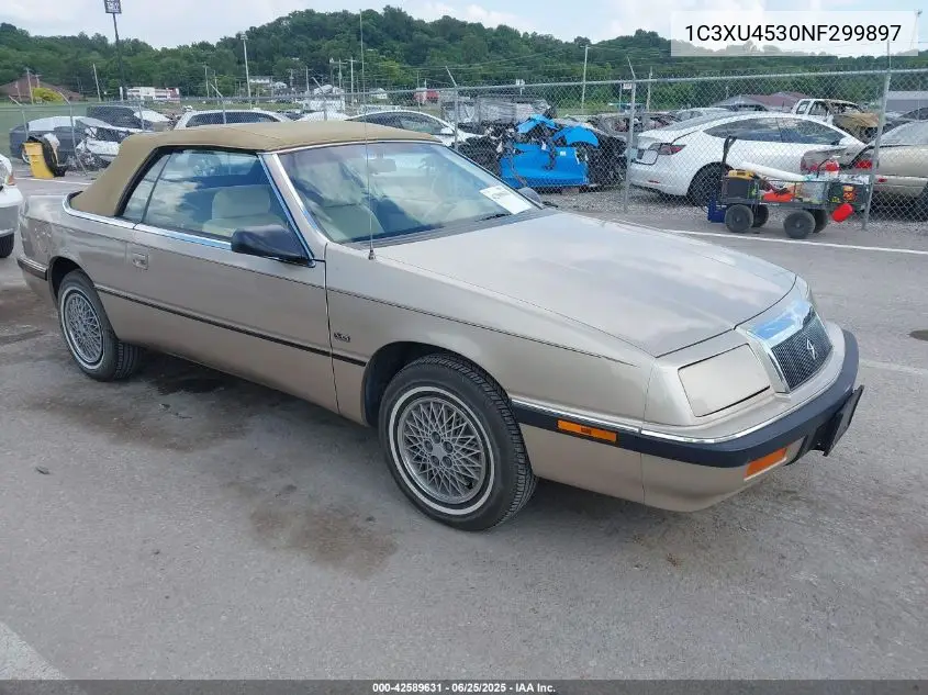 1992 Chrysler Lebaron VIN: 1C3XU4530NF299897 Lot: 42589631