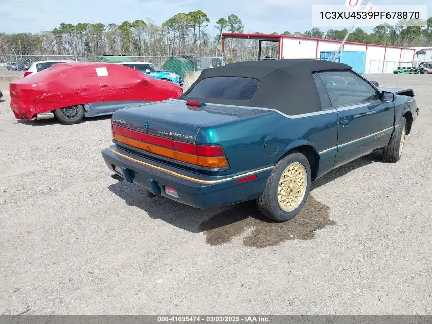 1993 Chrysler Lebaron VIN: 1C3XU4539PF678870 Lot: 41695474