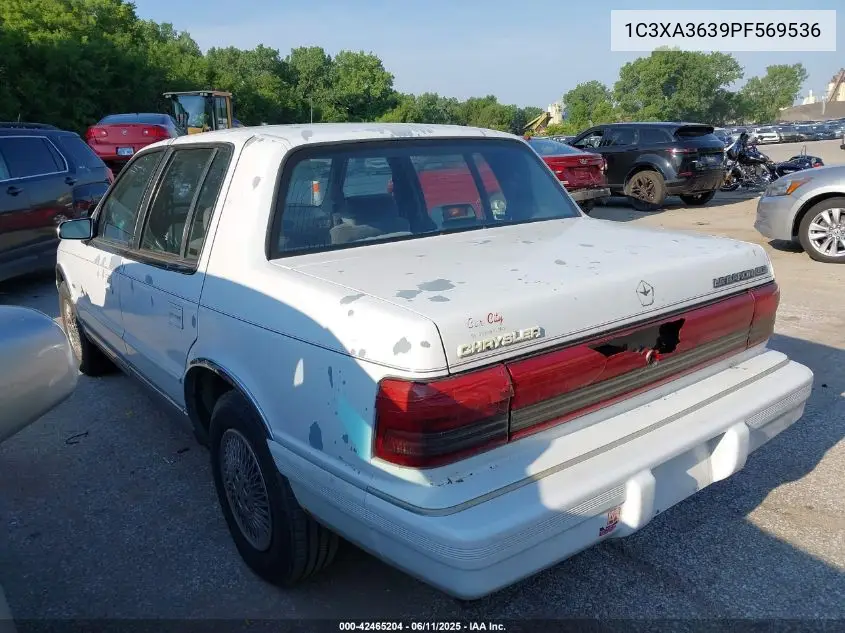 1993 Chrysler Lebaron Le A-Body VIN: 1C3XA3639PF569536 Lot: 42465204