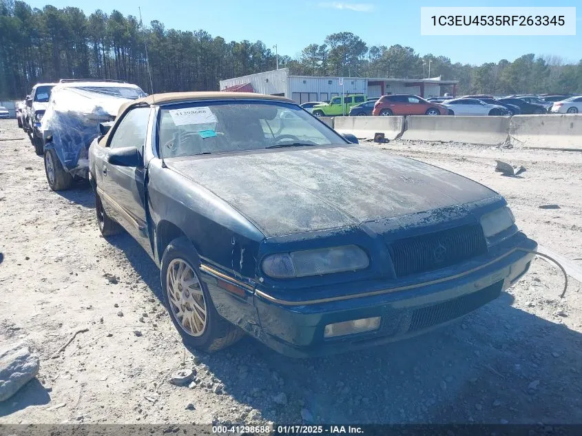 1994 Chrysler Lebaron Gtc/Lx VIN: 1C3EU4535RF263345 Lot: 41298688