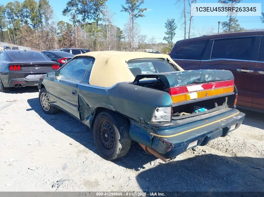1994 Chrysler Lebaron Gtc/Lx VIN: 1C3EU4535RF263345 Lot: 41298688