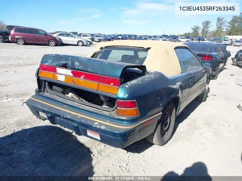 1994 Chrysler Lebaron Gtc/Lx VIN: 1C3EU4535RF263345 Lot: 41298688
