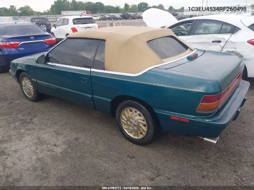 1994 Chrysler Lebaron Gtc/Lx VIN: 1C3EU4534RF260498 Lot: 41992773