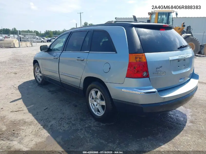 2006 Chrysler Pacifica Touring VIN: 2A4GM68406R888383 Lot: 42593565