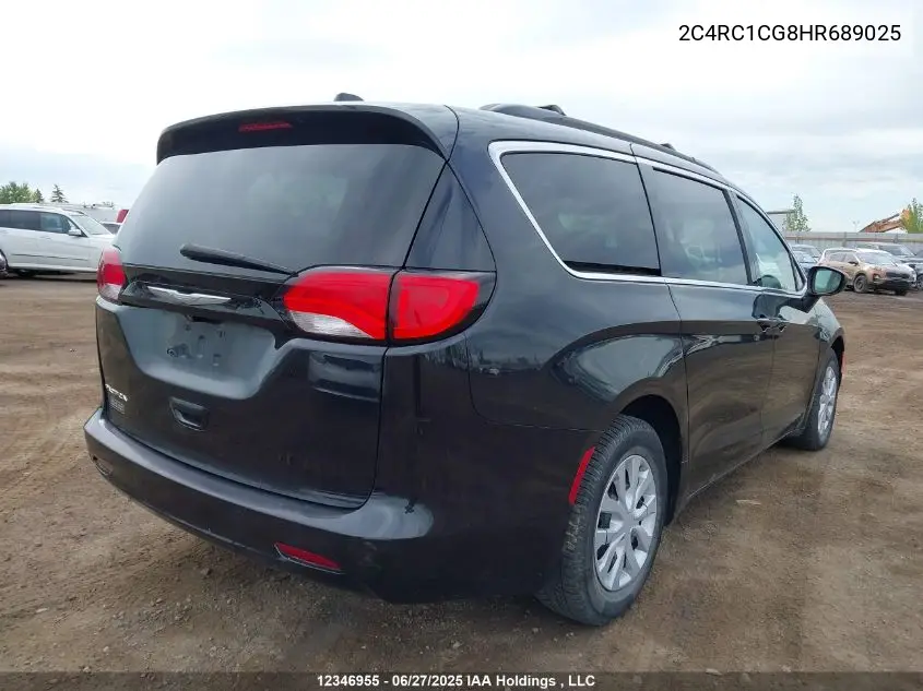 2017 Chrysler Pacifica Lx VIN: 2C4RC1CG8HR689025 Lot: 12346955