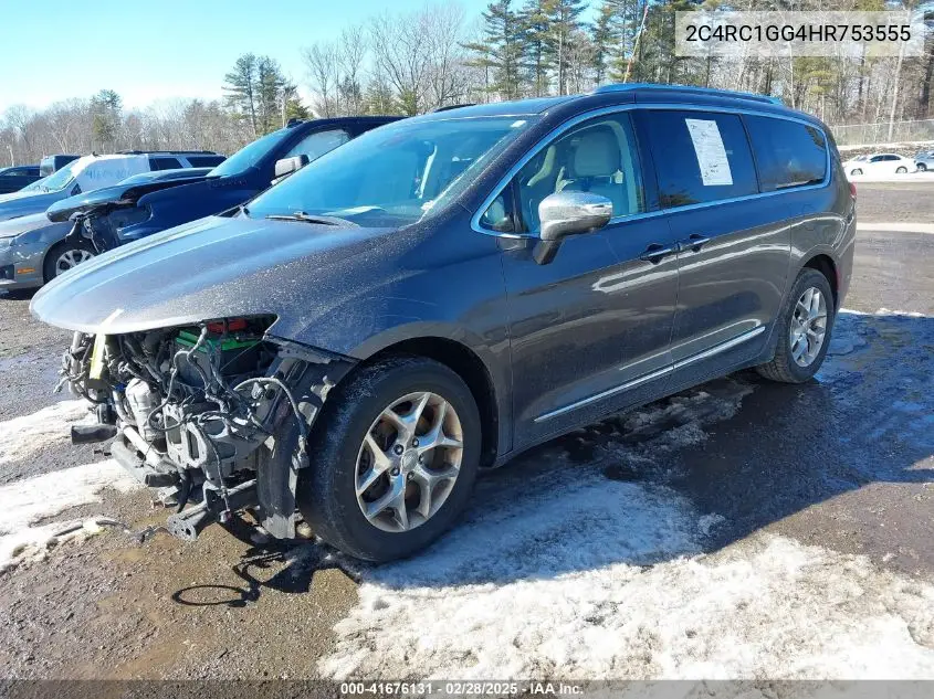 2017 Chrysler Pacifica Limited VIN: 2C4RC1GG4HR753555 Lot: 41676131