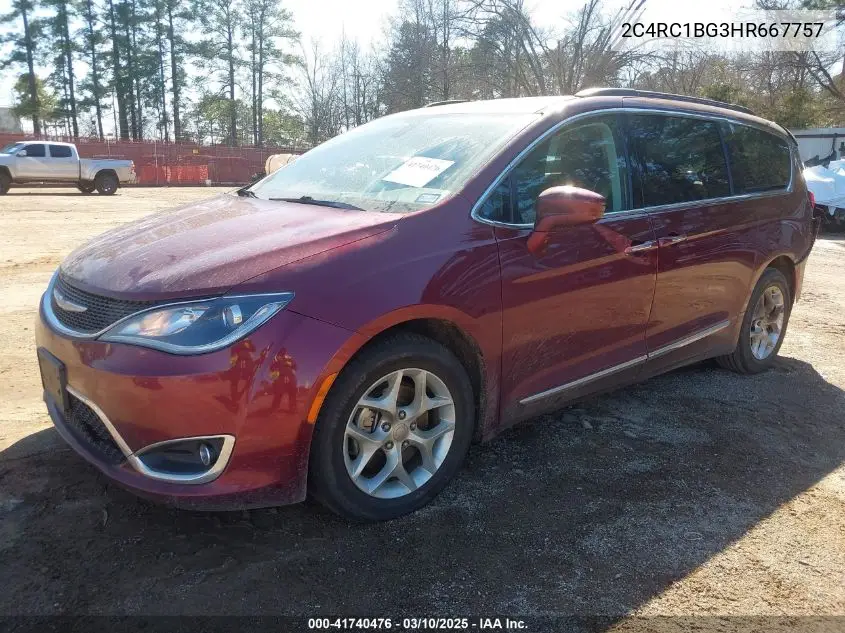 2017 Chrysler Pacifica Touring-L VIN: 2C4RC1BG3HR667757 Lot: 41740476
