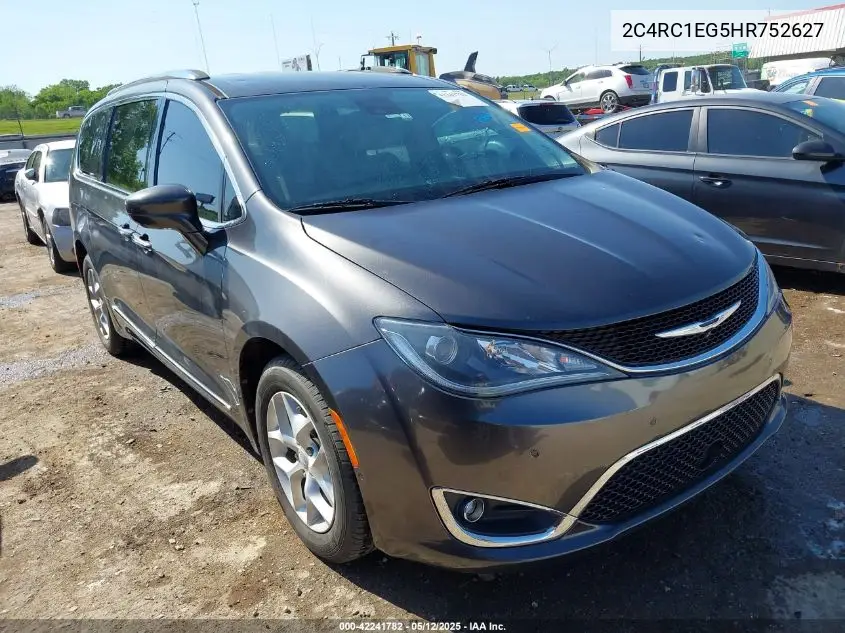 2017 Chrysler Pacifica Touring-L Plus VIN: 2C4RC1EG5HR752627 Lot: 42241782