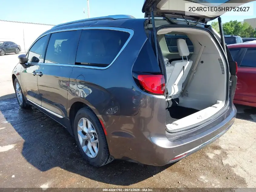 2017 Chrysler Pacifica Touring-L Plus VIN: 2C4RC1EG5HR752627 Lot: 42241782