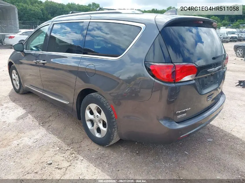 2017 Chrysler Pacifica Touring-L Plus VIN: 2C4RC1EG4HR511058 Lot: 42598287