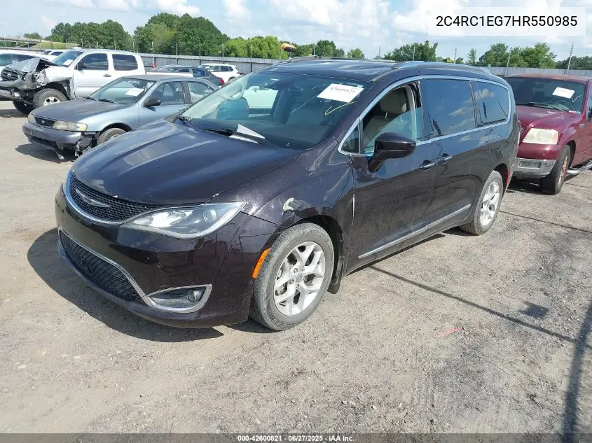 2017 Chrysler Pacifica Touring-L Plus VIN: 2C4RC1EG7HR550985 Lot: 42600821