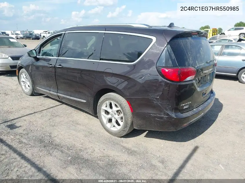 2017 Chrysler Pacifica Touring-L Plus VIN: 2C4RC1EG7HR550985 Lot: 42600821