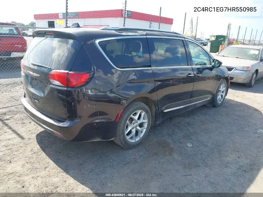 2017 Chrysler Pacifica Touring-L Plus VIN: 2C4RC1EG7HR550985 Lot: 42600821