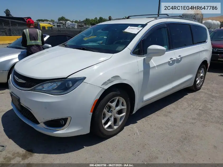 2017 Chrysler Pacifica Touring-L Plus VIN: 2C4RC1EG4HR647786 Lot: 42603758
