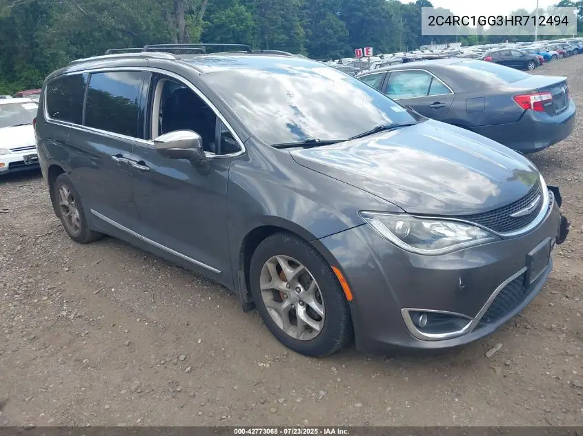 2017 Chrysler Pacifica Limited VIN: 2C4RC1GG3HR712494 Lot: 42773068