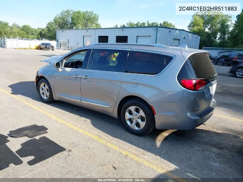 2c4rc1eg2hr511883 2C4RC1EG2HR511883 2017 Chrysler Pacifica Touring-L Plus