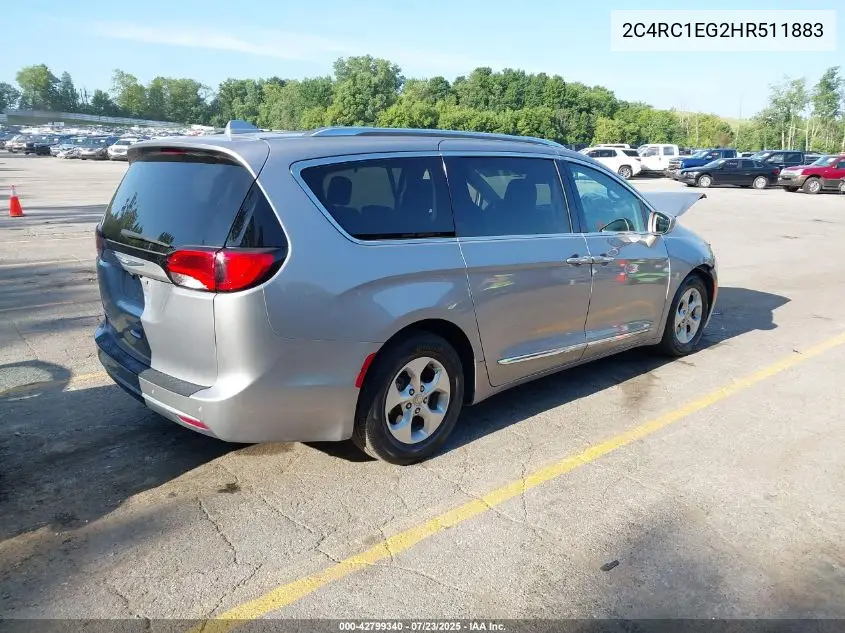 2c4rc1eg2hr511883 2C4RC1EG2HR511883 2017 Chrysler Pacifica Touring-L Plus