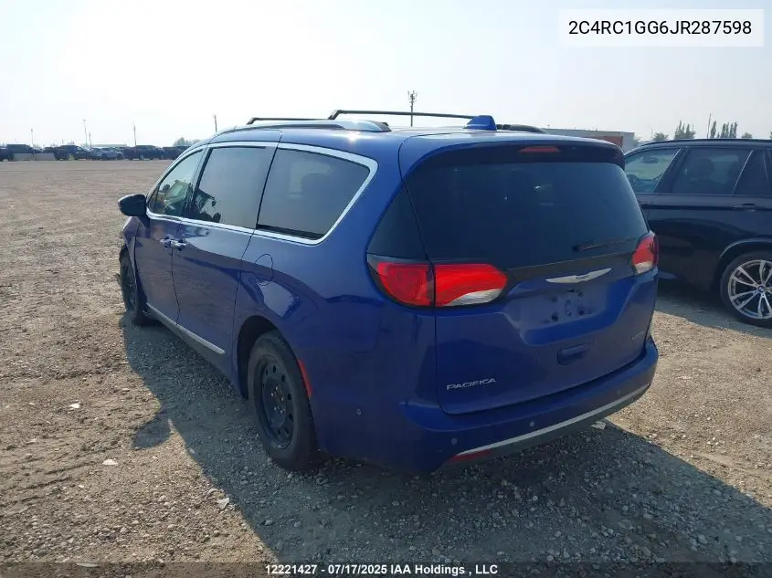 2018 Chrysler Pacifica Limited VIN: 2C4RC1GG6JR287598 Lot: 12221427