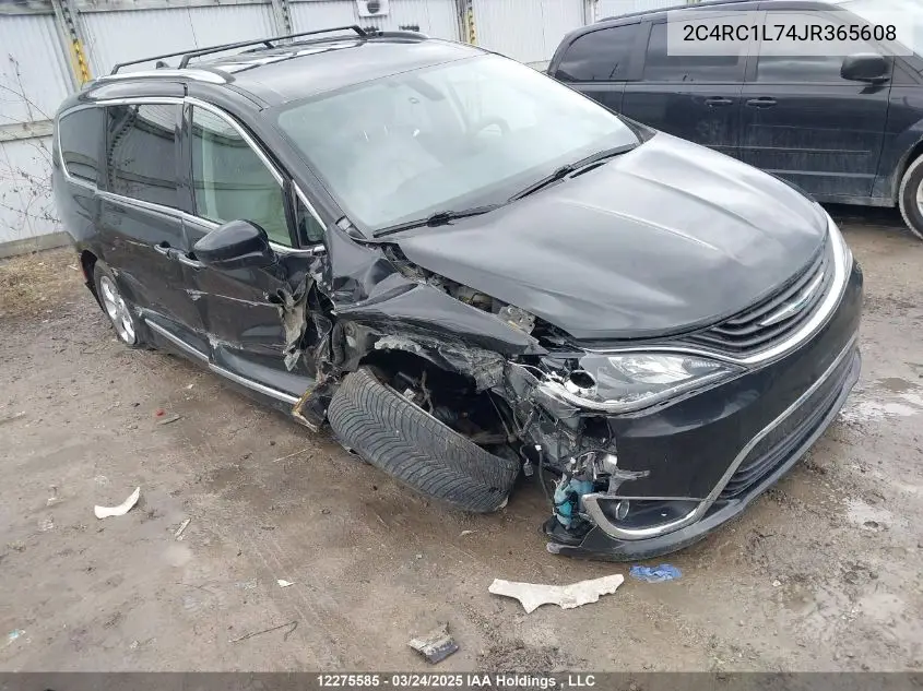 2018 Chrysler Pacifica Hybrid Touring-L VIN: 2C4RC1L74JR365608 Lot: 12275585