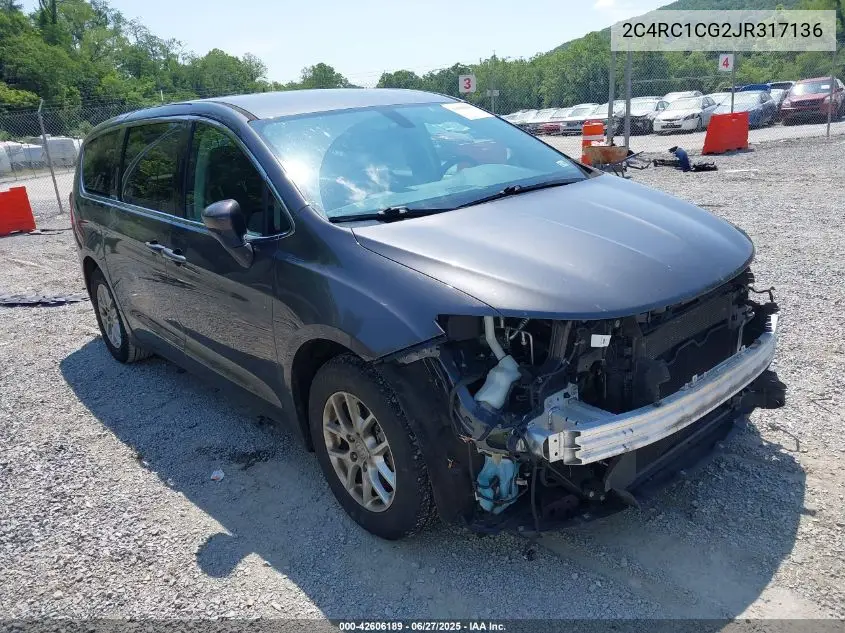 2018 Chrysler Pacifica Lx VIN: 2C4RC1CG2JR317136 Lot: 42606189