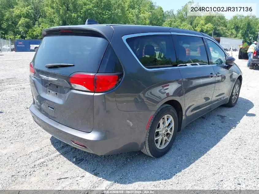 2018 Chrysler Pacifica Lx VIN: 2C4RC1CG2JR317136 Lot: 42606189