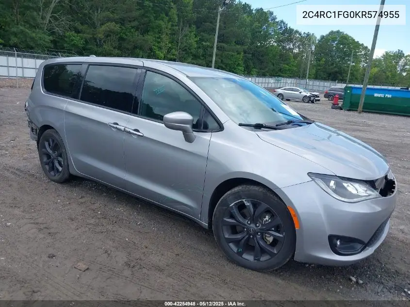 2019 Chrysler Pacifica Touring Plus VIN: 2C4RC1FG0KR574955 Lot: 42254948