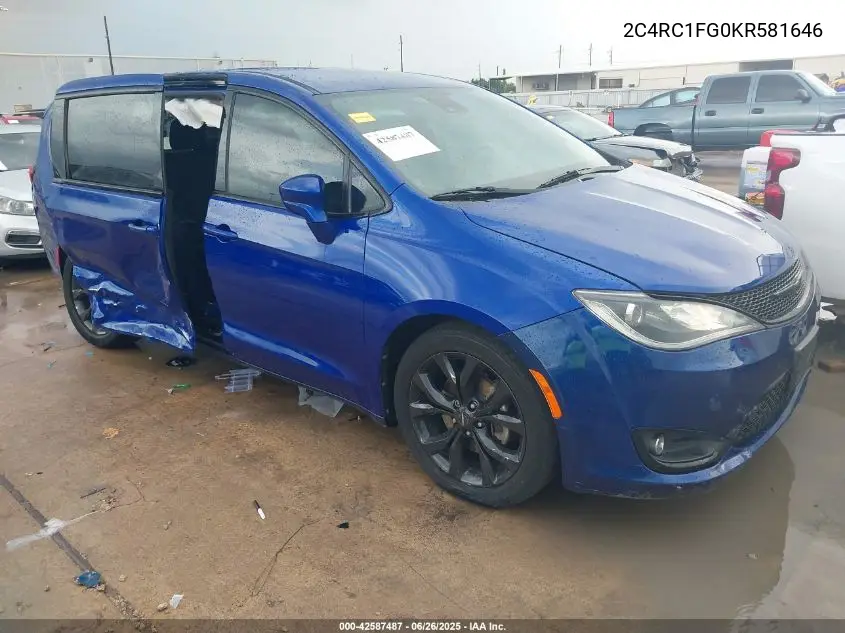 2019 Chrysler Pacifica Touring Plus VIN: 2C4RC1FG0KR581646 Lot: 42587487