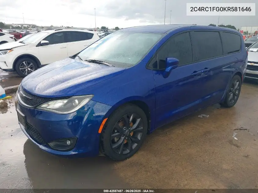 2019 Chrysler Pacifica Touring Plus VIN: 2C4RC1FG0KR581646 Lot: 42587487