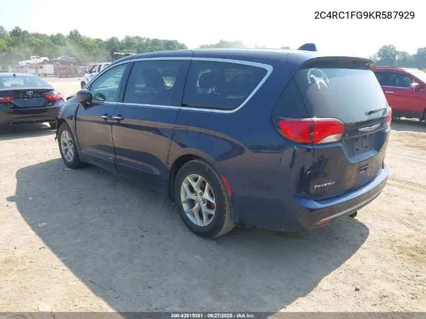 2019 Chrysler Pacifica Touring Plus VIN: 2C4RC1FG9KR587929 Lot: 42619381