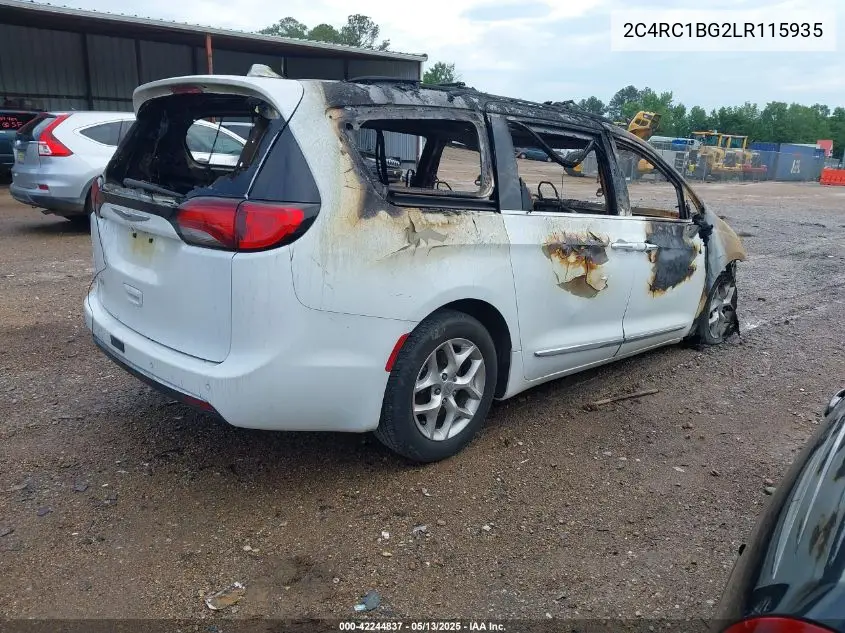 2020 Chrysler Pacifica Touring L VIN: 2C4RC1BG2LR115935 Lot: 42244837