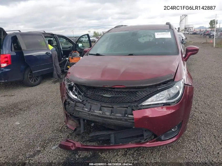2020 Chrysler Pacifica Touring VIN: 2C4RC1FG6LR142887 Lot: 42260931
