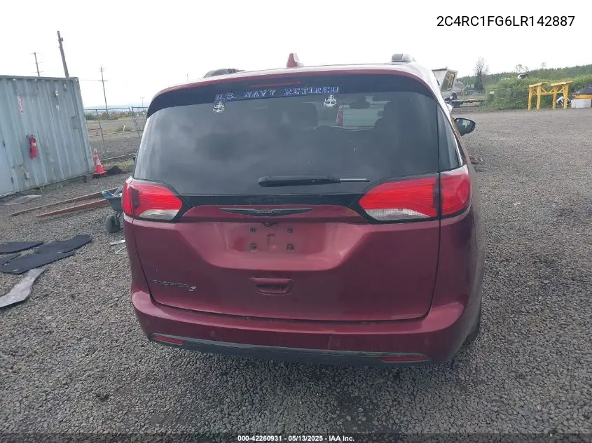 2020 Chrysler Pacifica Touring VIN: 2C4RC1FG6LR142887 Lot: 42260931